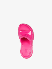 MARSHMALLOW SLIDER WEDGE SANDALS