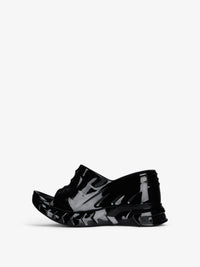MARSHMALLOW SLIDER WEDGE SANDALS
