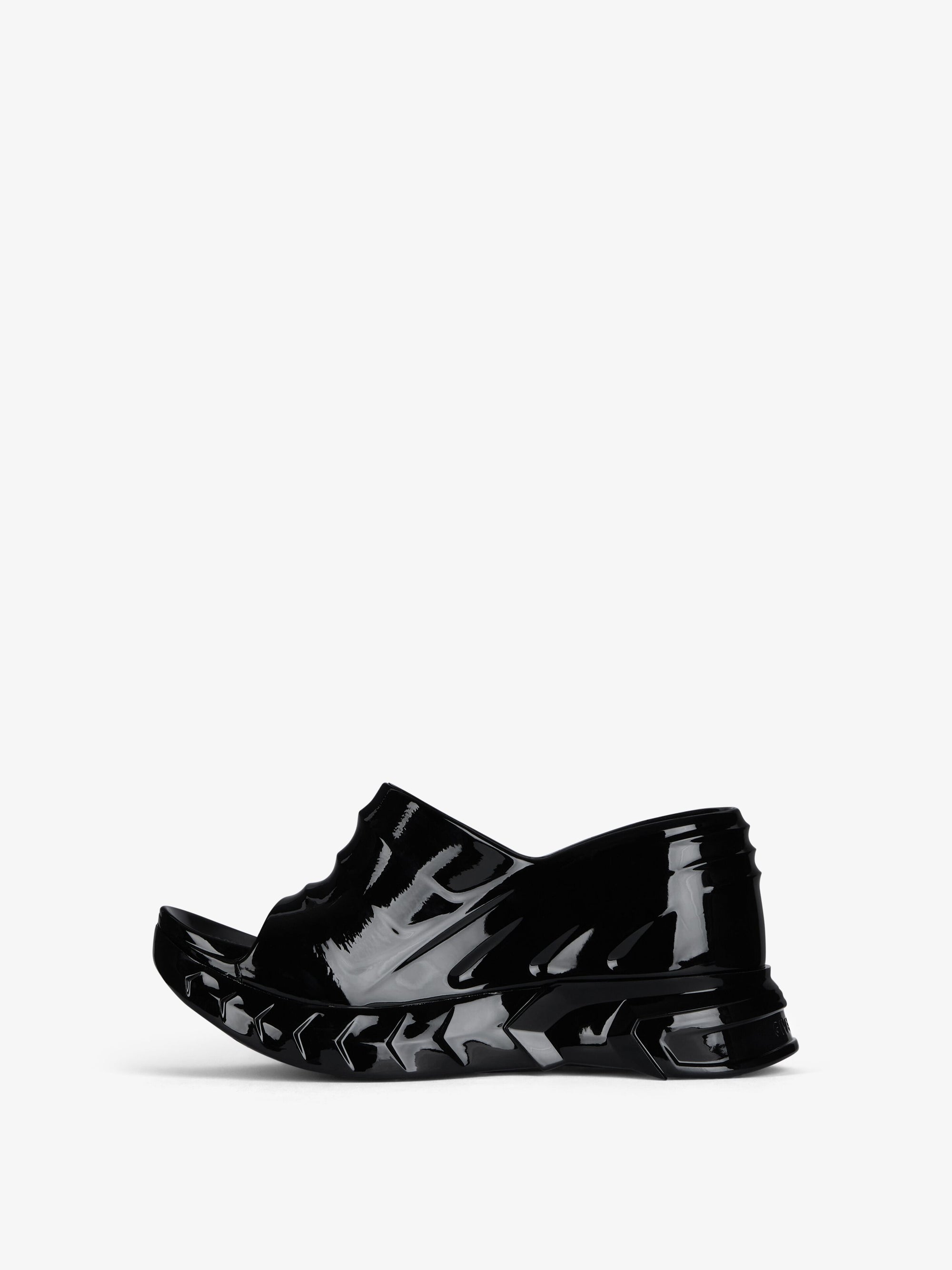 MARSHMALLOW SLIDER WEDGE SANDALS