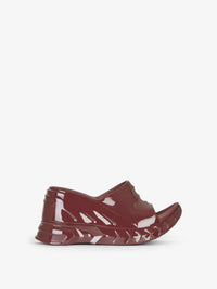 MARSHMALLOW SLIDER WEDGE SANDALS