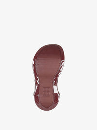 MARSHMALLOW SLIDER WEDGE SANDALS