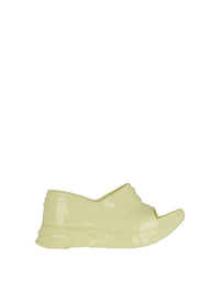 MARSHMALLOW SLIDER WEDGE SANDALS