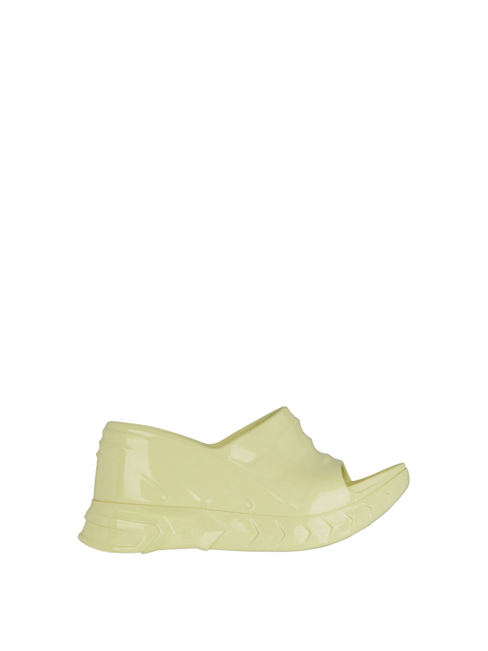 MARSHMALLOW SLIDER WEDGE SANDALS
