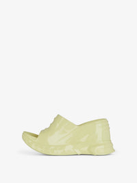 MARSHMALLOW SLIDER WEDGE SANDALS