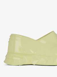 MARSHMALLOW SLIDER WEDGE SANDALS