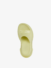 MARSHMALLOW SLIDER WEDGE SANDALS