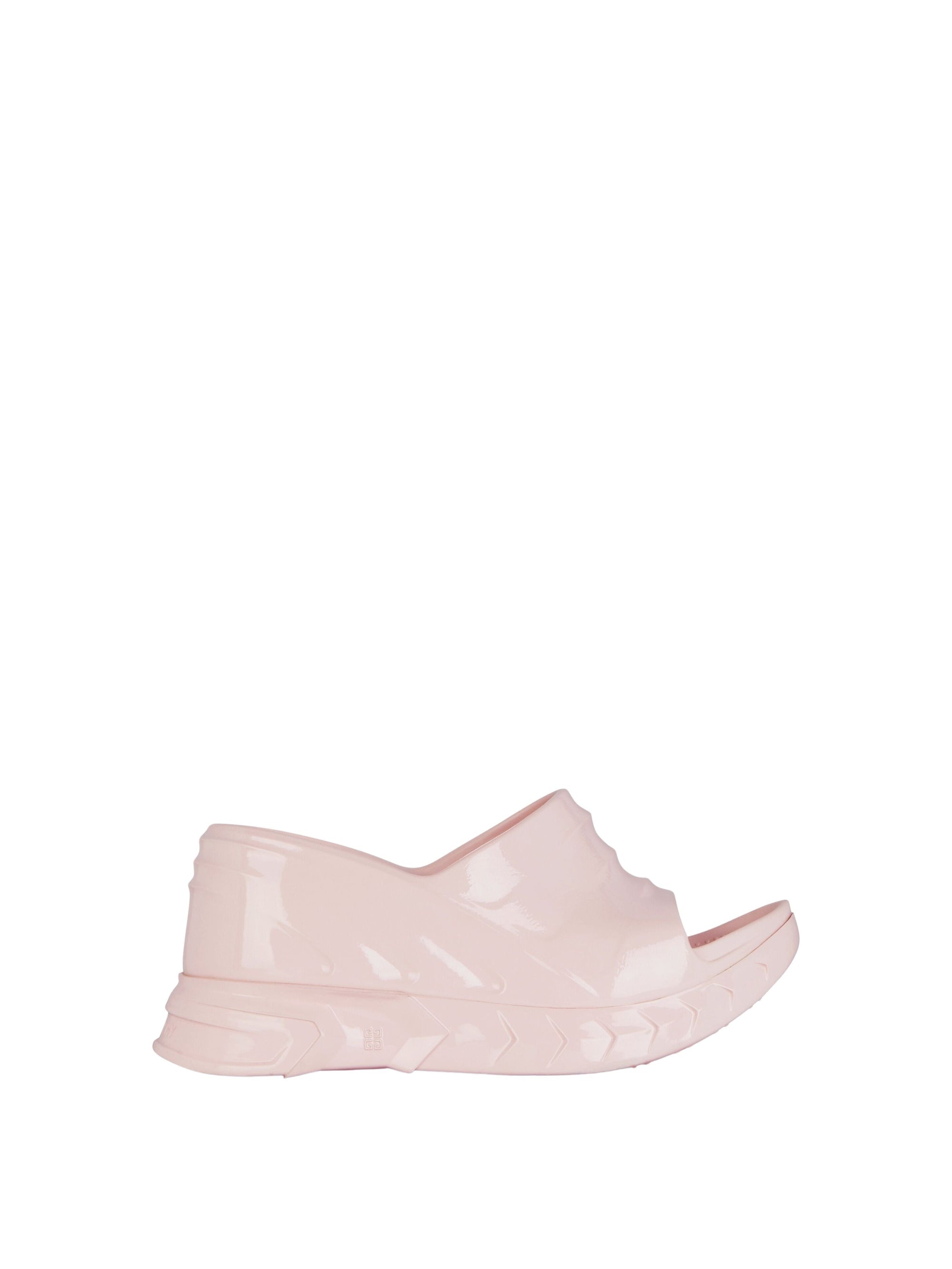 MARSHMALLOW SLIDER WEDGE SANDALS