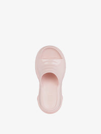 MARSHMALLOW SLIDER WEDGE SANDALS