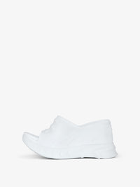 MARSHMALLOW SLIDER WEDGE SANDALS