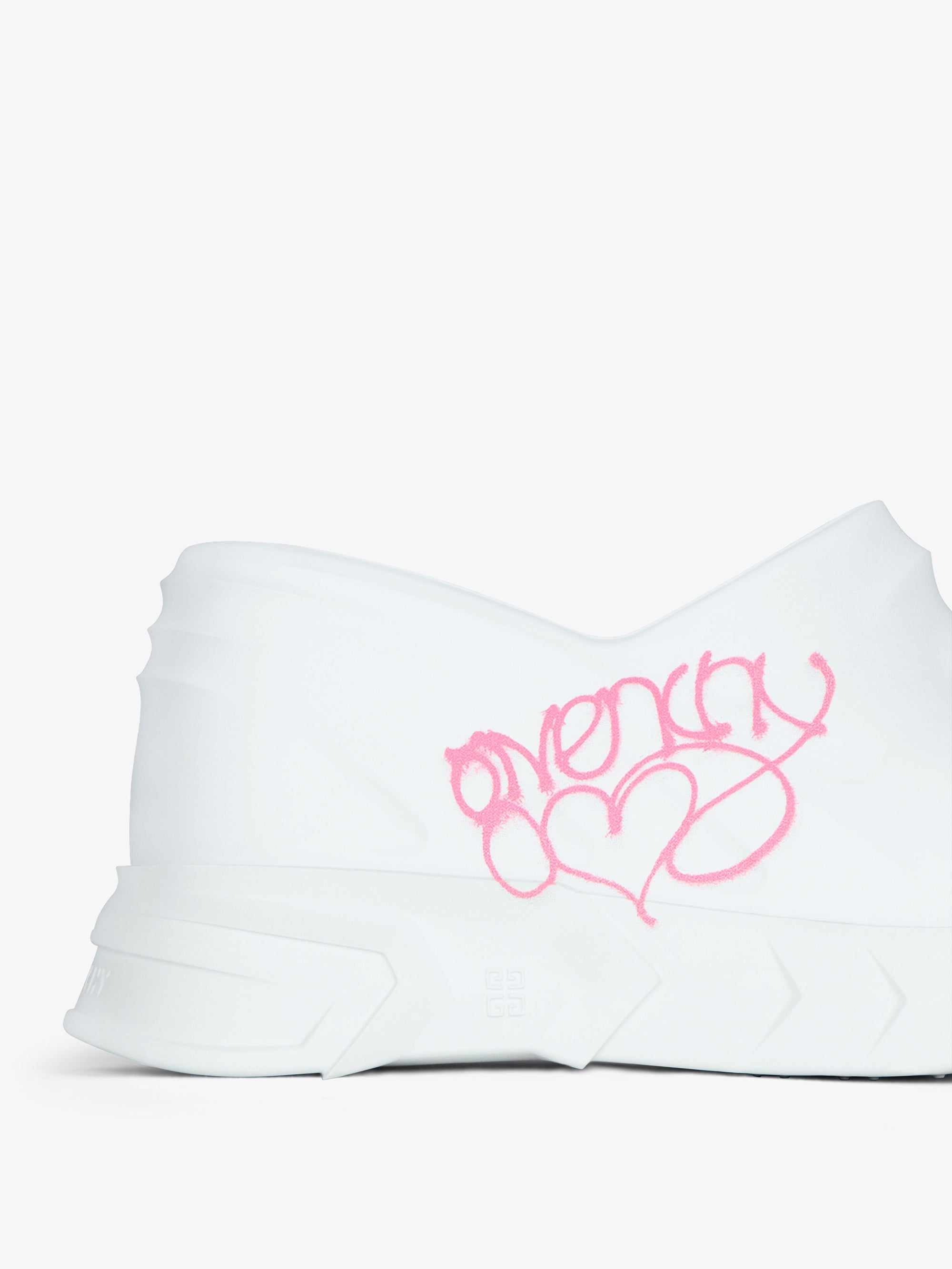MARSHMALLOW SLIDER WEDGE SANDALS