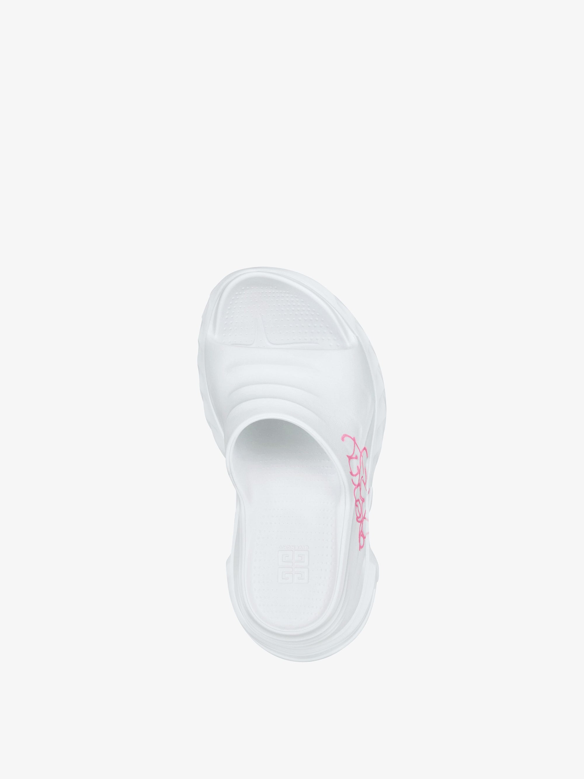 MARSHMALLOW SLIDER WEDGE SANDALS