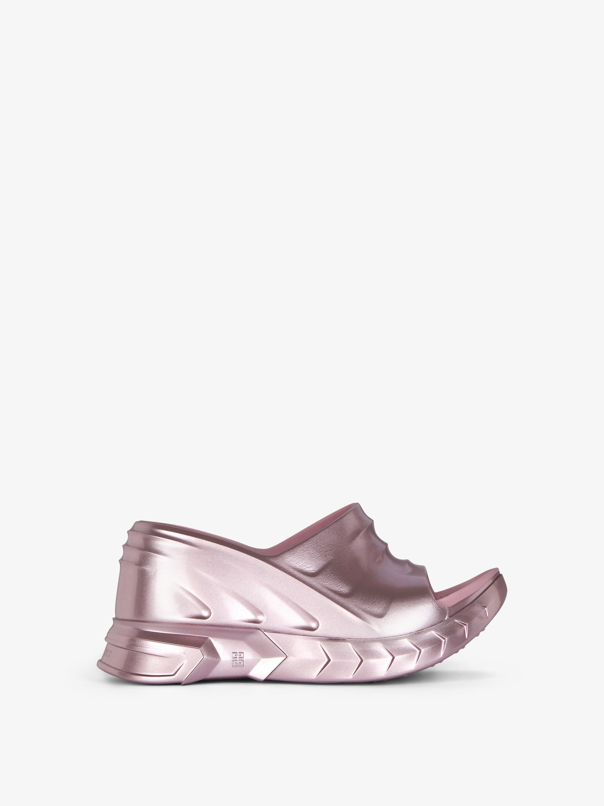MARSHMALLOW SLIDER WEDGE SANDALS
