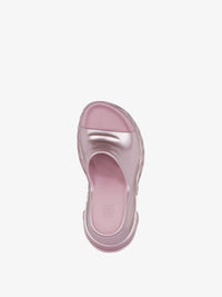 MARSHMALLOW SLIDER WEDGE SANDALS