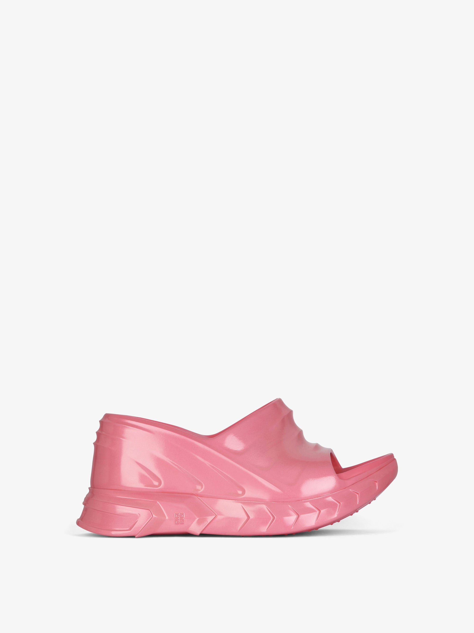 MARSHMALLOW SLIDER WEDGE SANDALS