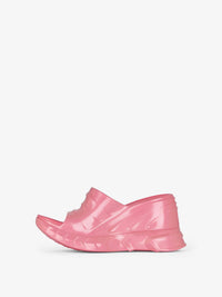 MARSHMALLOW SLIDER WEDGE SANDALS