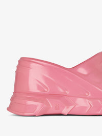 MARSHMALLOW SLIDER WEDGE SANDALS