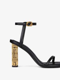Sandales à talons G Cube 85 en cuir - Black