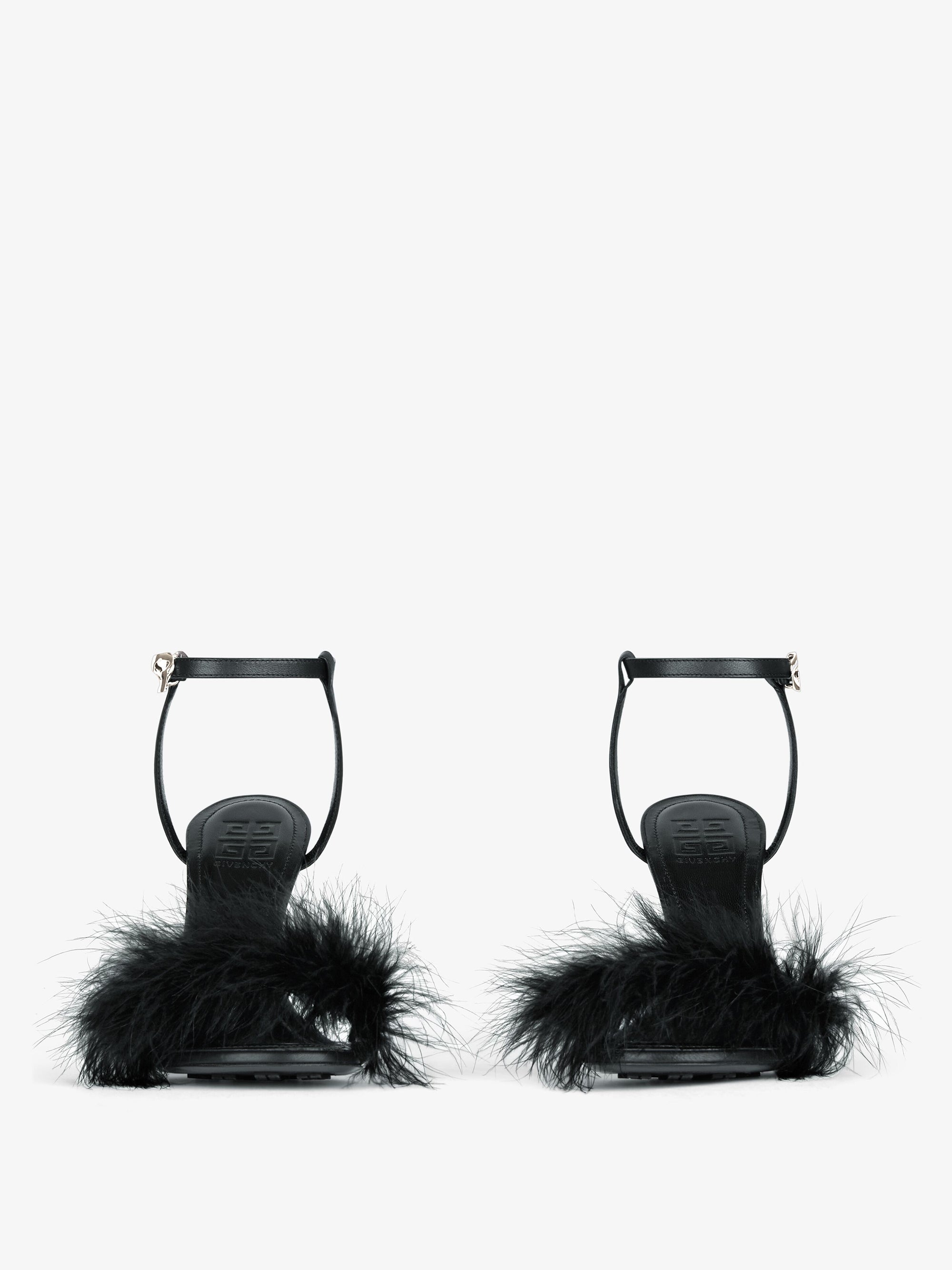 Sandales G Cube 105 en cuir - Noir