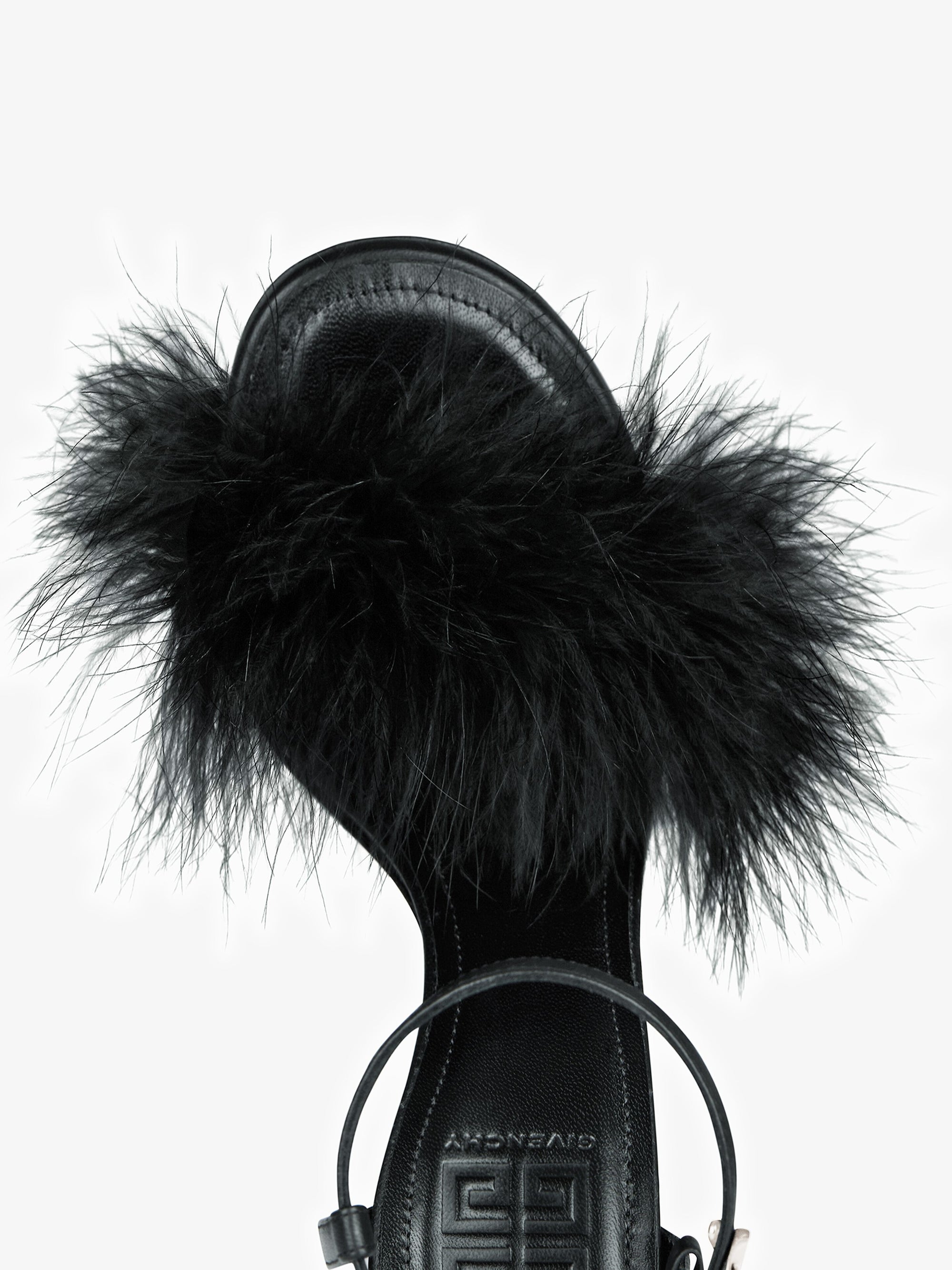 Sandales G Cube 105 en cuir - Noir