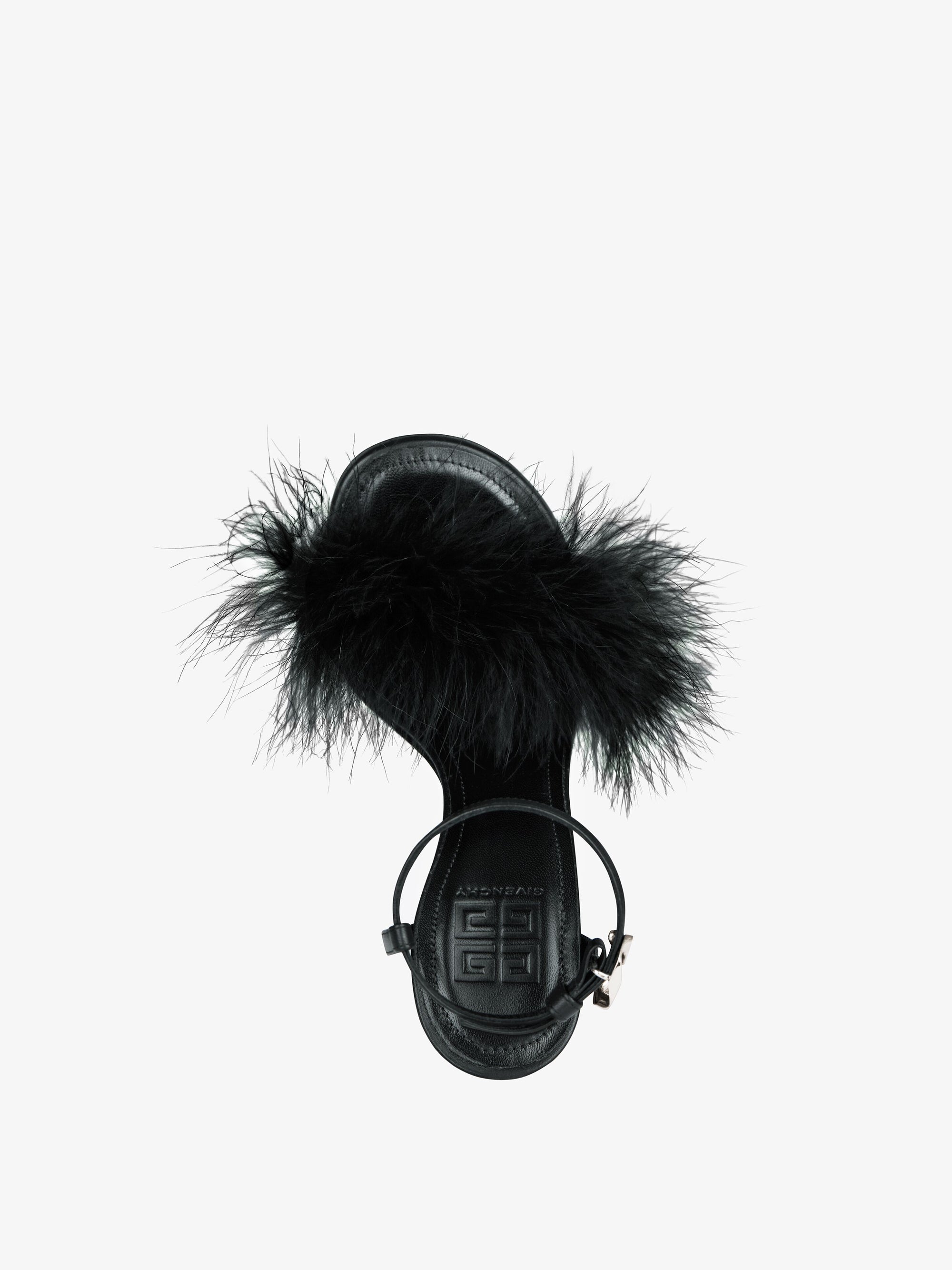 Sandales G Cube 105 en cuir - Noir