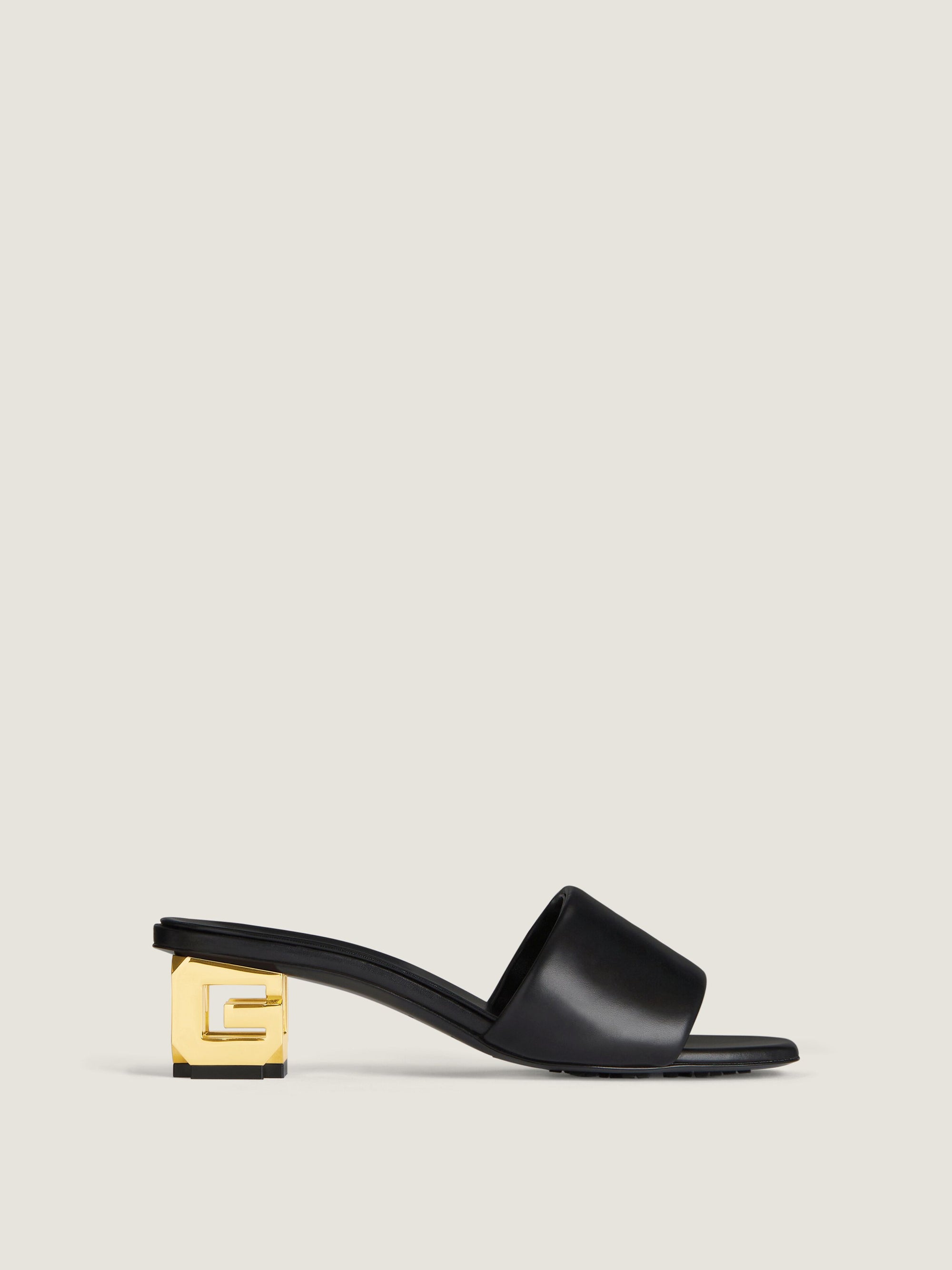 PADDED CALF LEATHER/ G CUBE GOLDEN HEEL