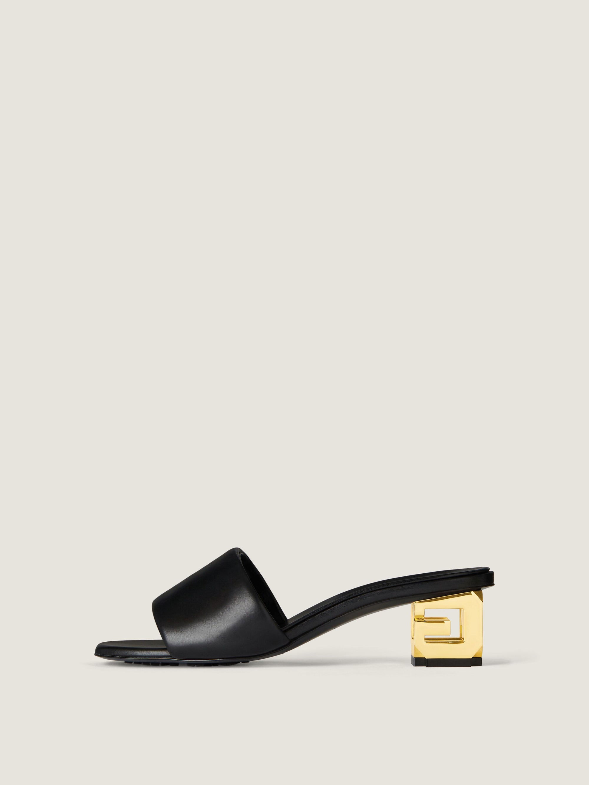 PADDED CALF LEATHER/ G CUBE GOLDEN HEEL