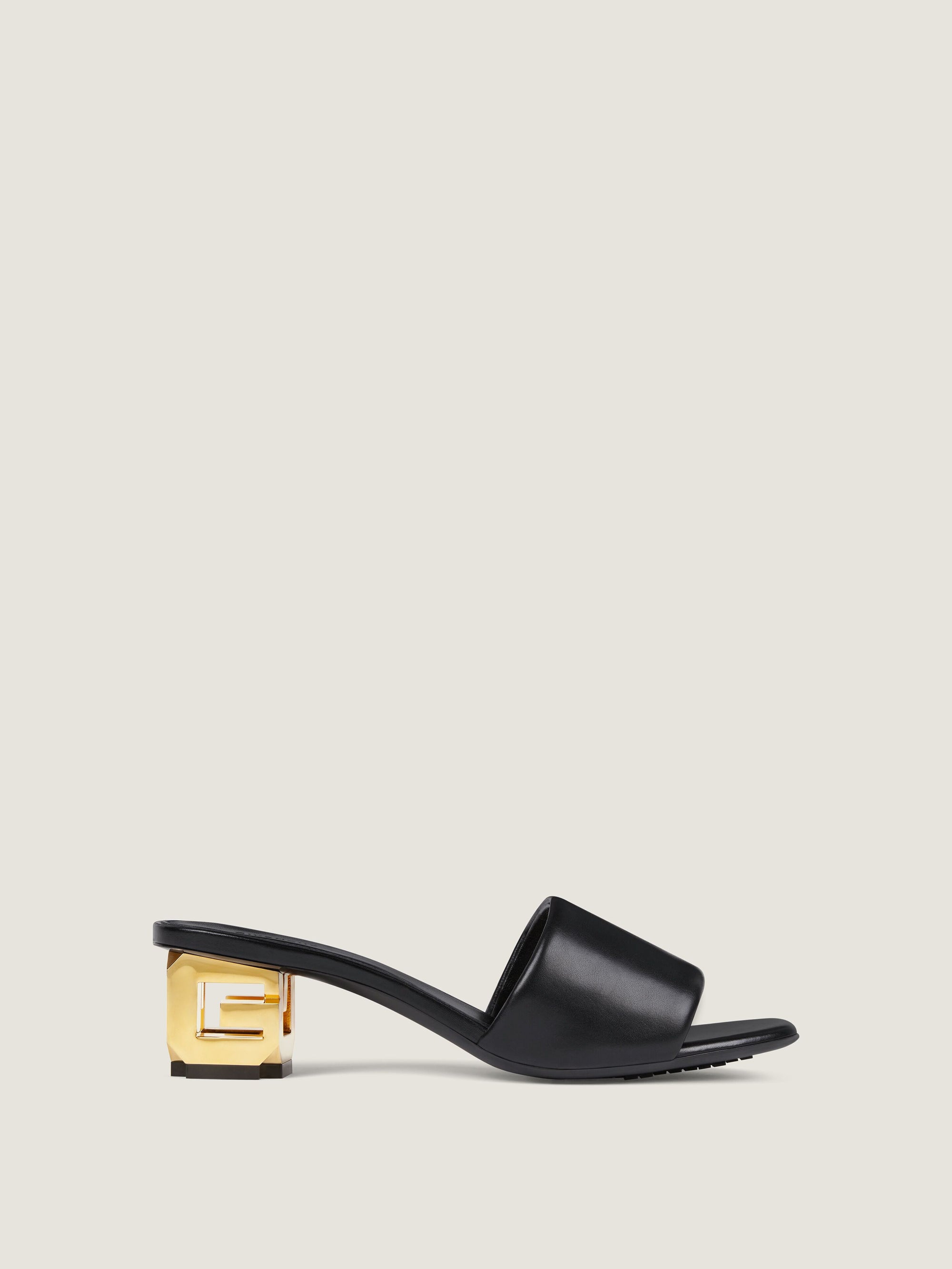 PADDED CALF LEATHER/ G CUBE GOLDEN HEEL