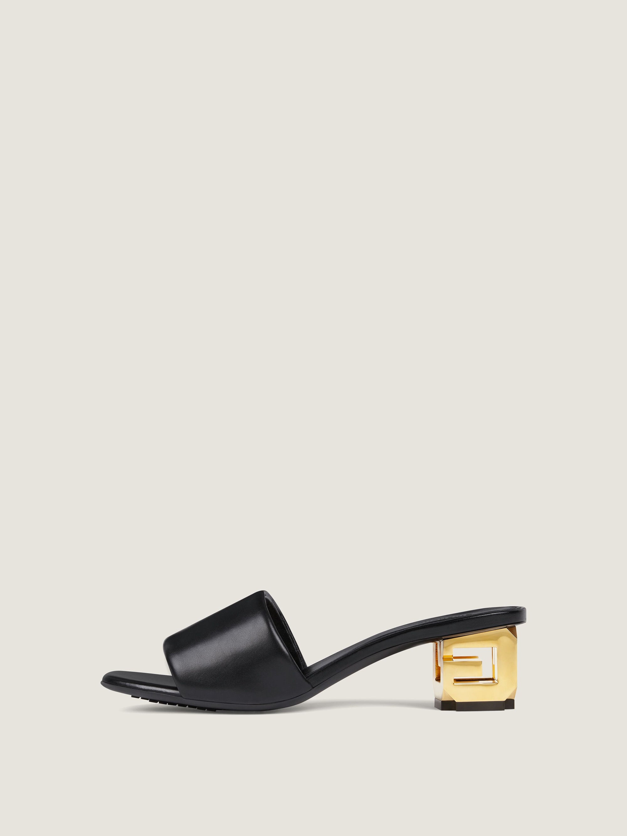 PADDED CALF LEATHER/ G CUBE GOLDEN HEEL