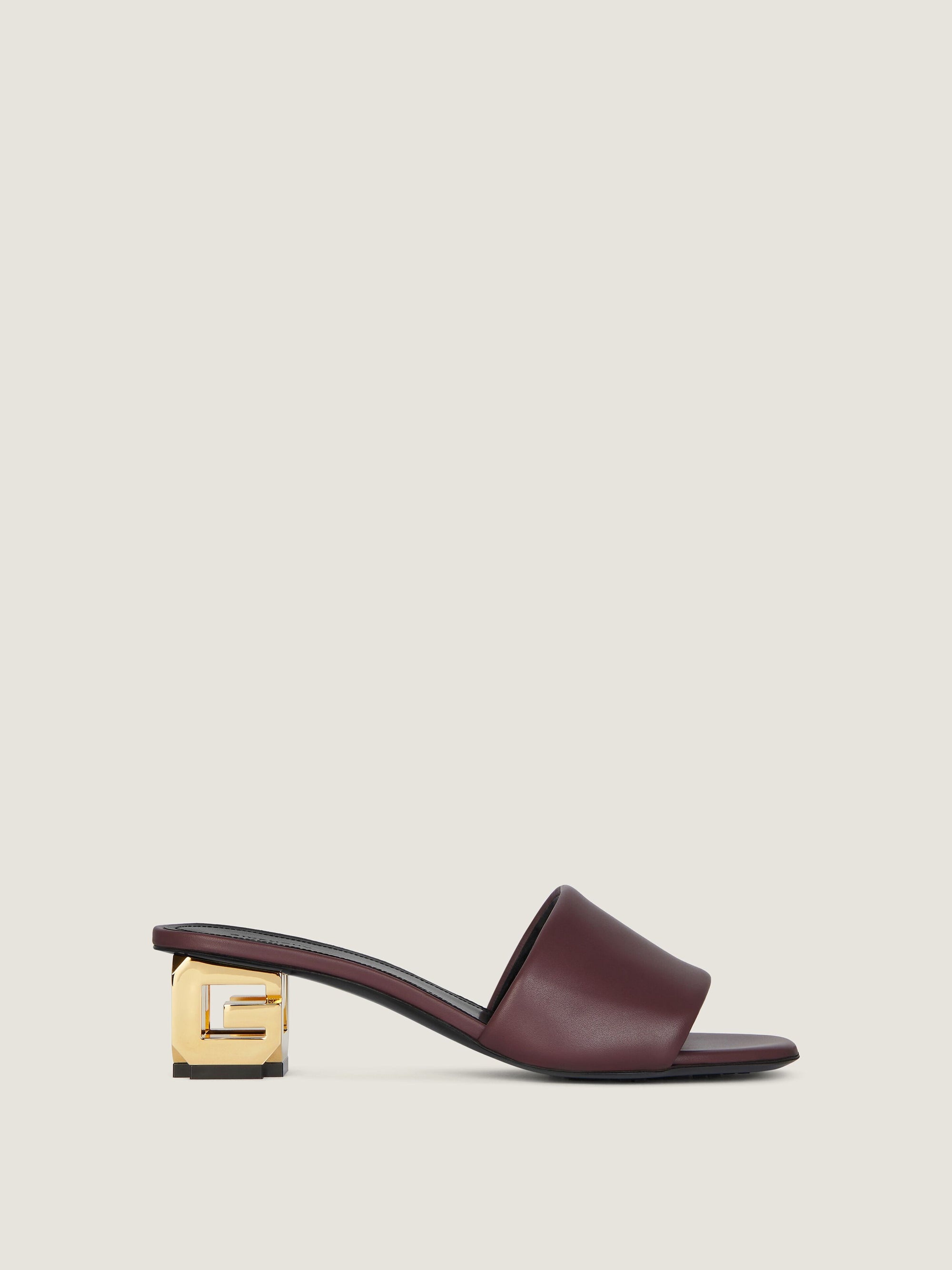PADDED CALF LEATHER/ G CUBE GOLDEN HEEL