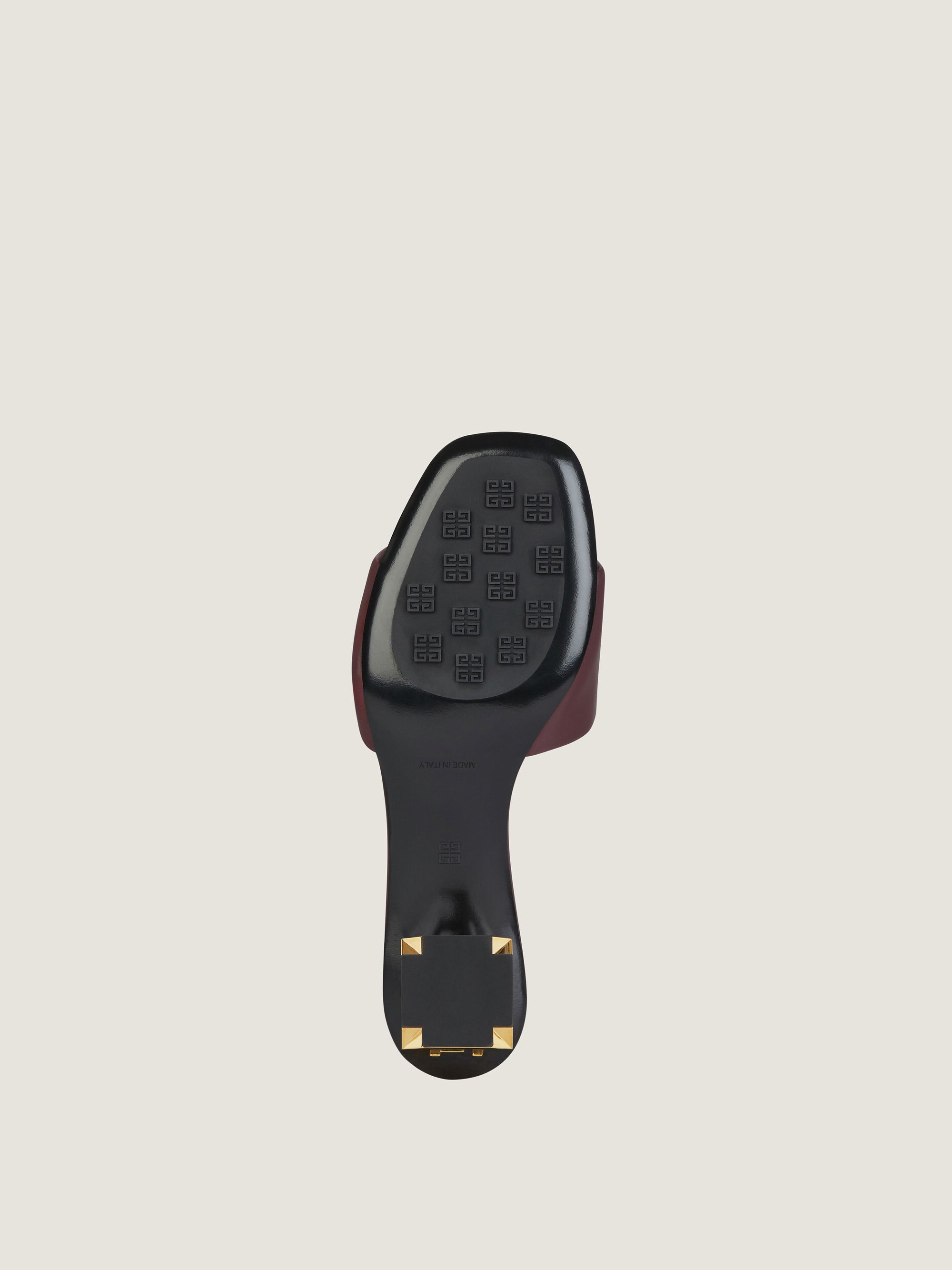 PADDED CALF LEATHER/ G CUBE GOLDEN HEEL