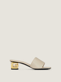 CALF LEATHER/ G CUBE GOLDEN HEEL
