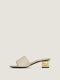 CALF LEATHER/ G CUBE GOLDEN HEEL