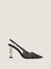 4G PLUMETIS/ G CUBE SILVERY HEEL