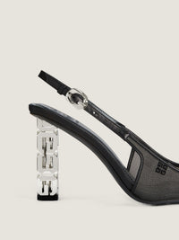 4G PLUMETIS/ G CUBE SILVERY HEEL