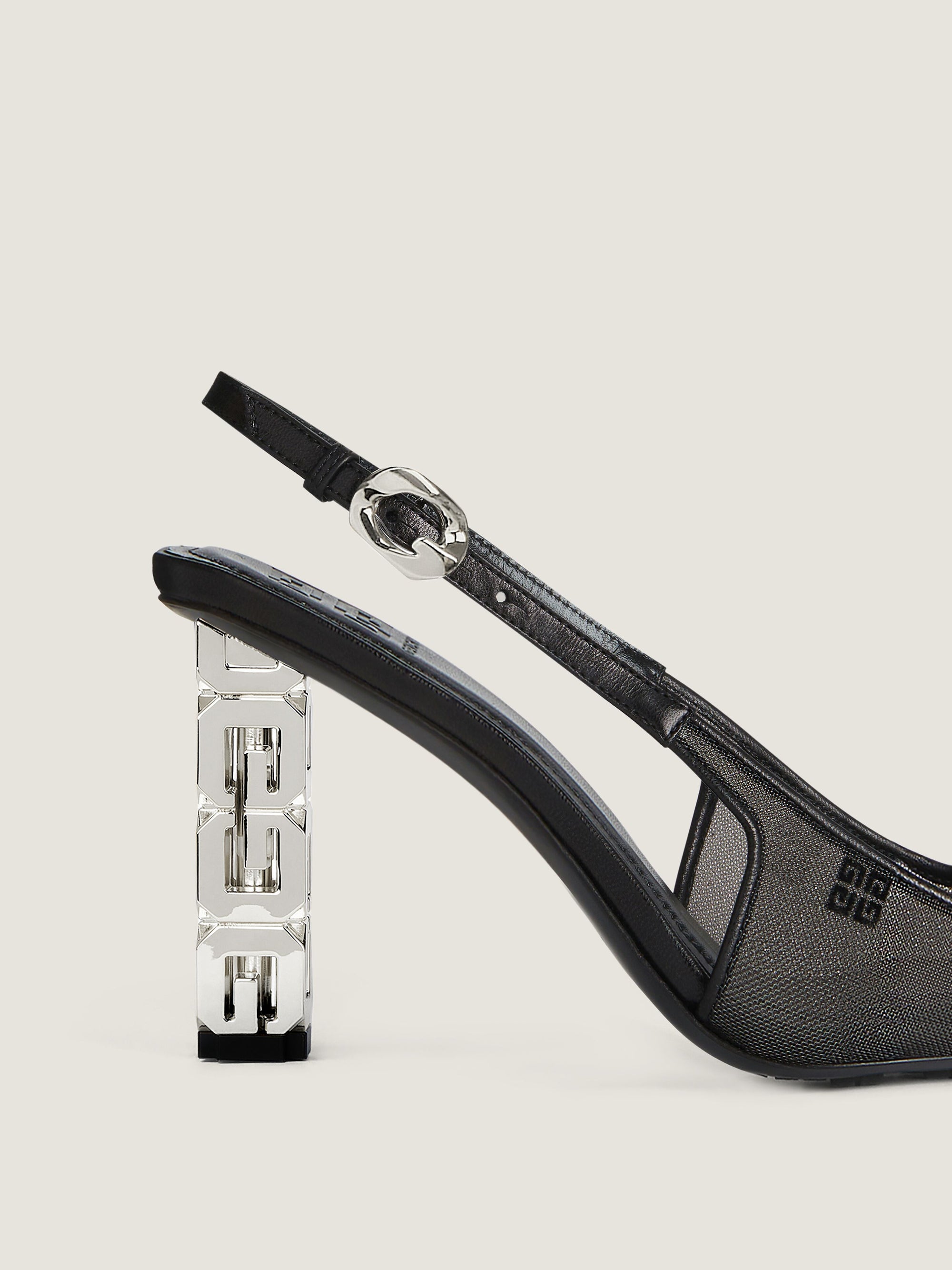 4G PLUMETIS/ G CUBE SILVERY HEEL