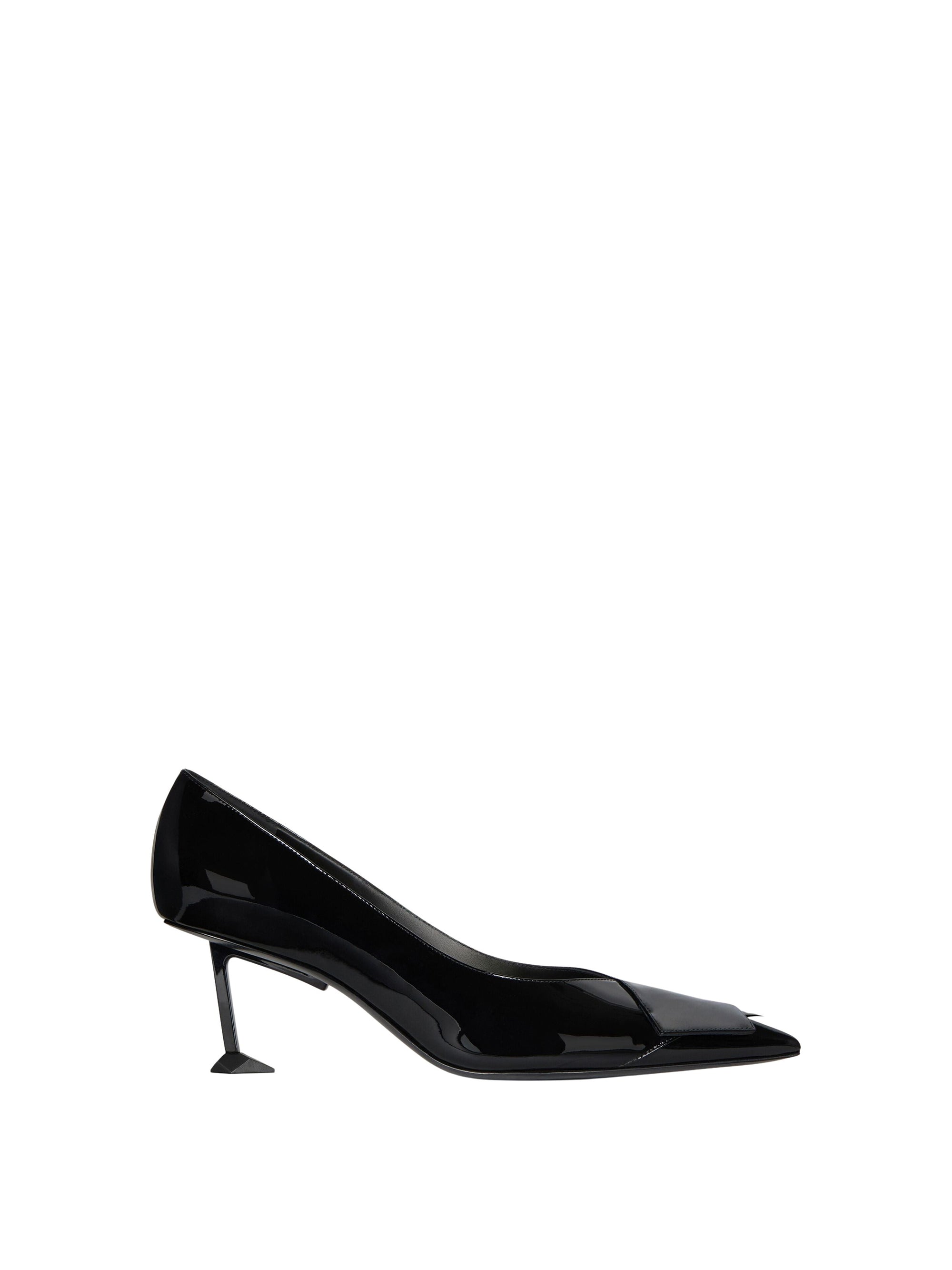 Escarpins Boudoir fold en cuir - Black
