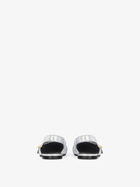 Ballerines slingbacks Voyou en cuir laminé - Silvery