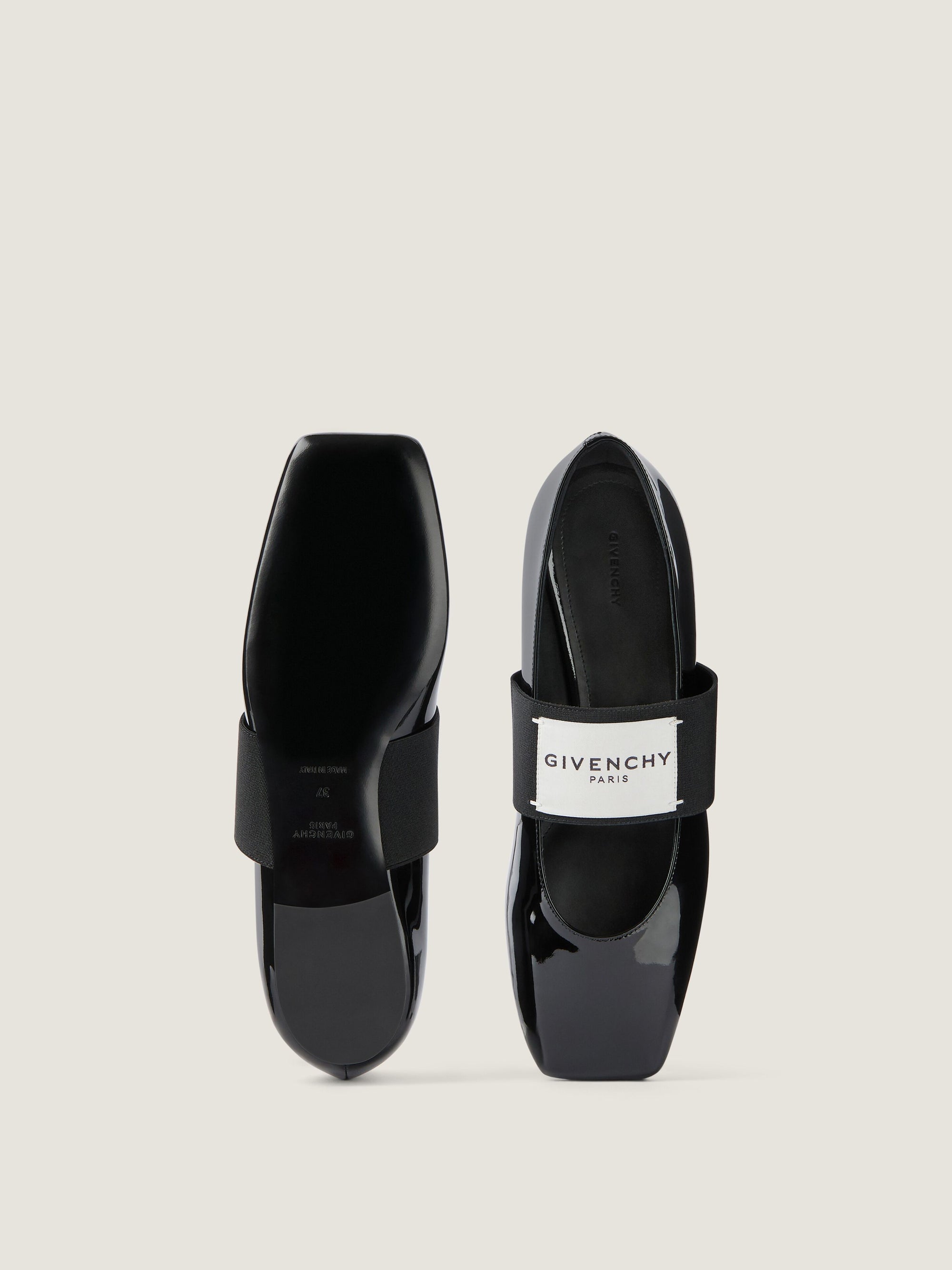 PATENT LEATHER /GIVENCHY LABEL ELASTIC