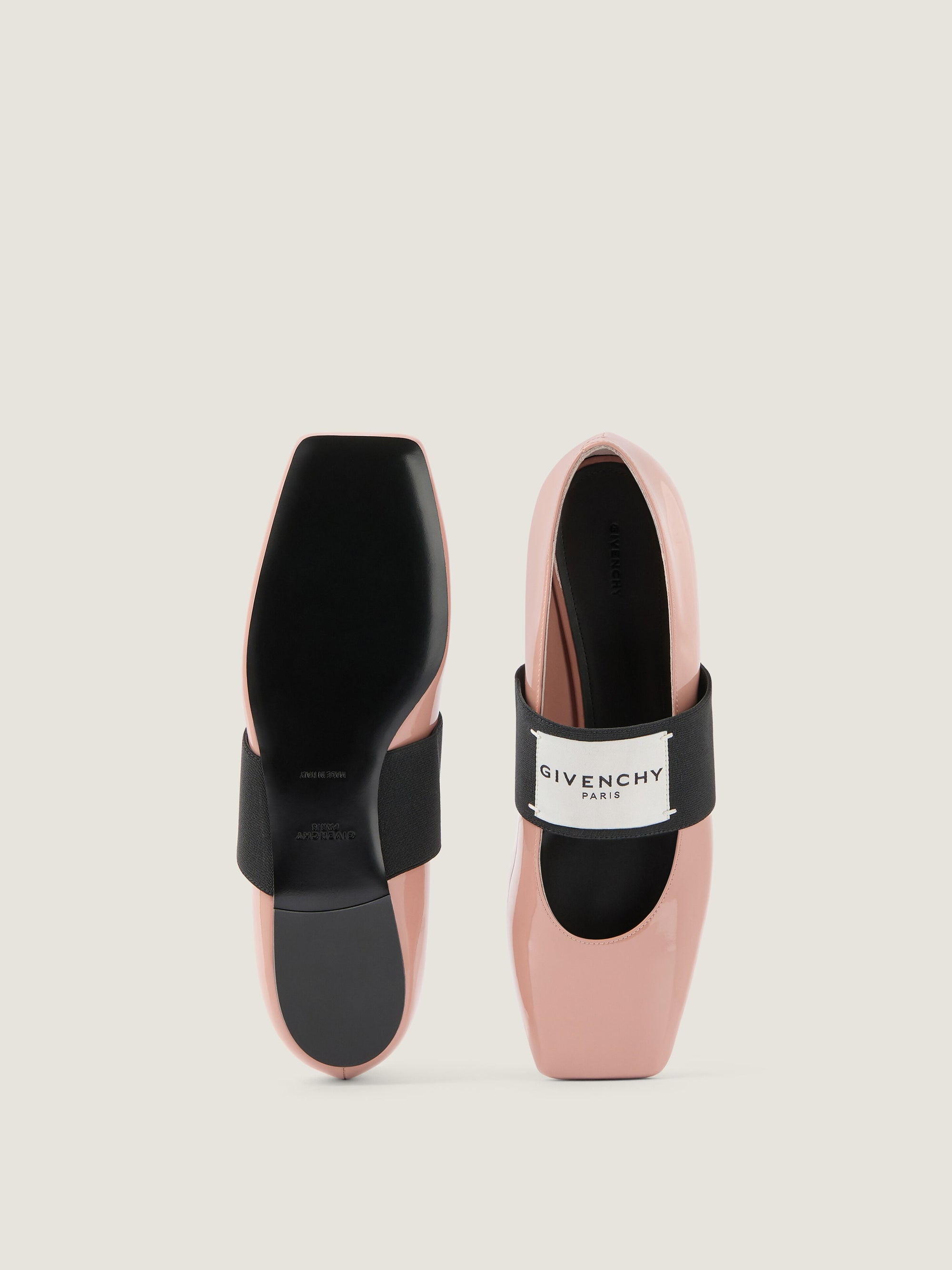 PATENT LEATHER /GIVENCHY LABEL ELASTIC