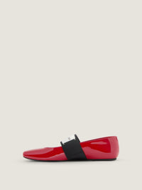 PATENT LEATHER /GIVENCHY LABEL ELASTIC
