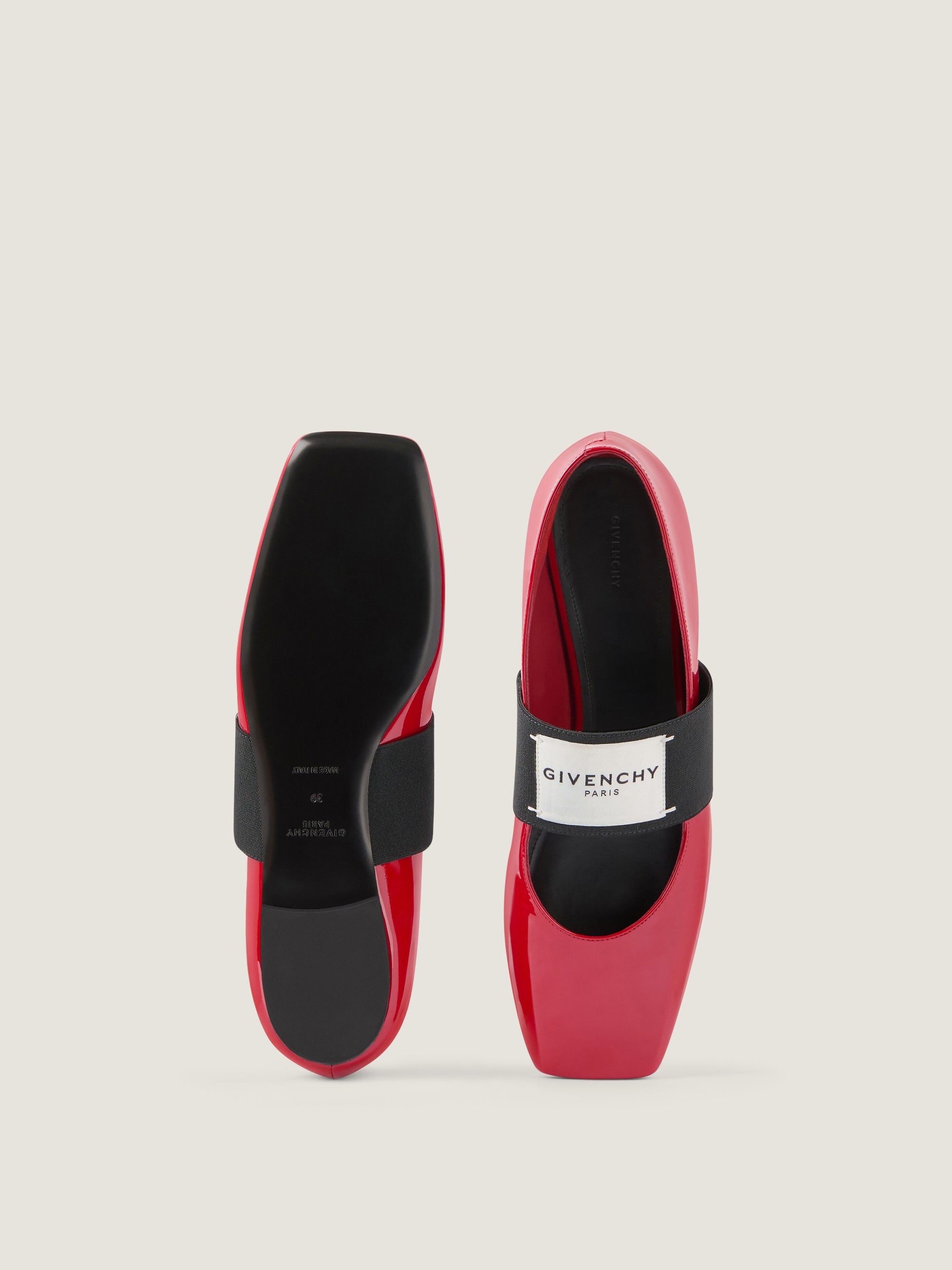 PATENT LEATHER /GIVENCHY LABEL ELASTIC