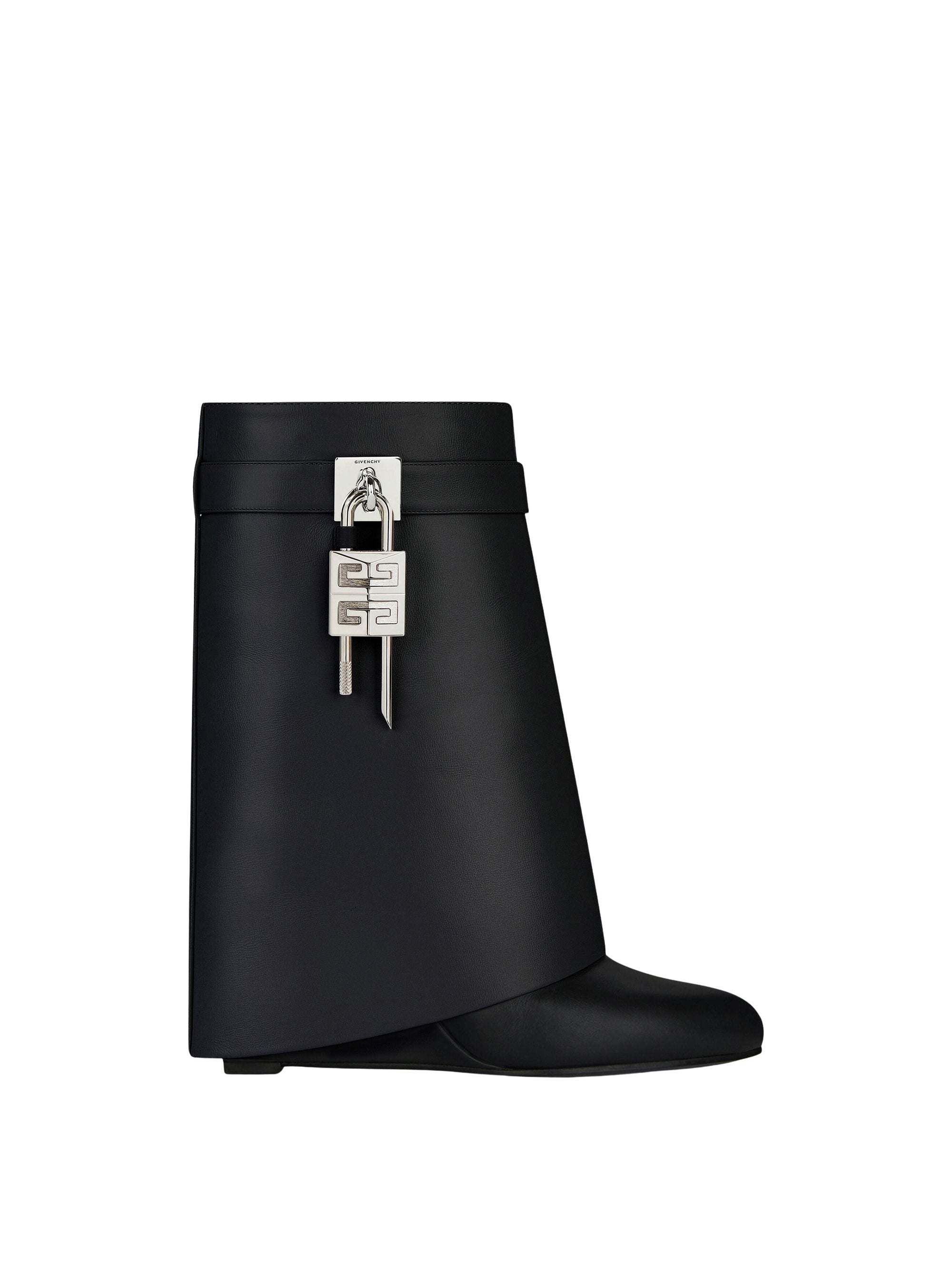 Shark Lock Pant 90 leather ankle boots - Black