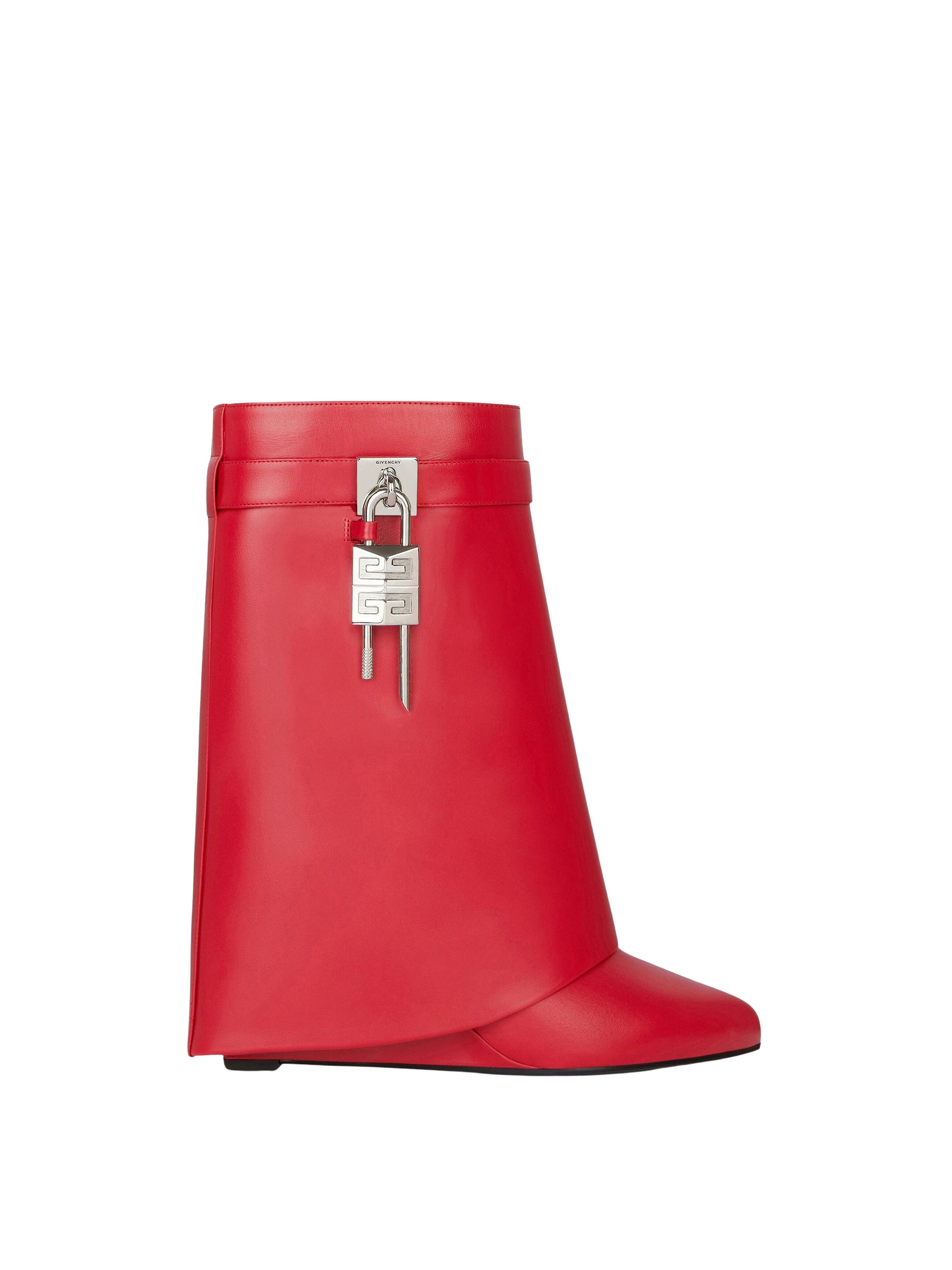 Bottines Shark Lock 90 en cuir - Red