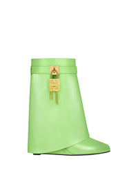 Bottines Shark Lock 90 en cuir - Mint Green