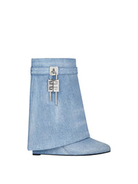 Bottines Shark Lock 90 en cuir - Medium Blue