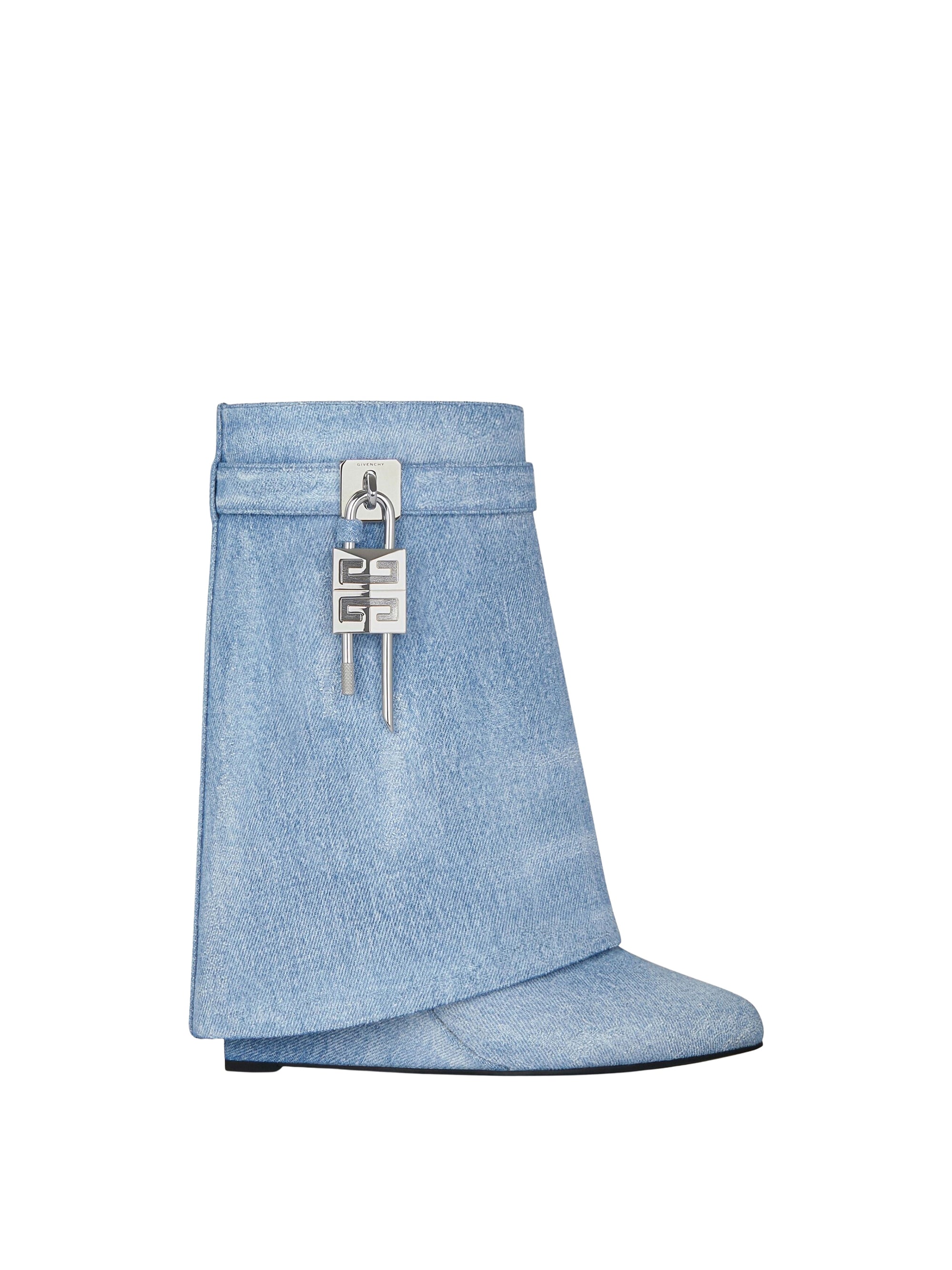 Bottines Shark Lock 90 en cuir - Medium Blue