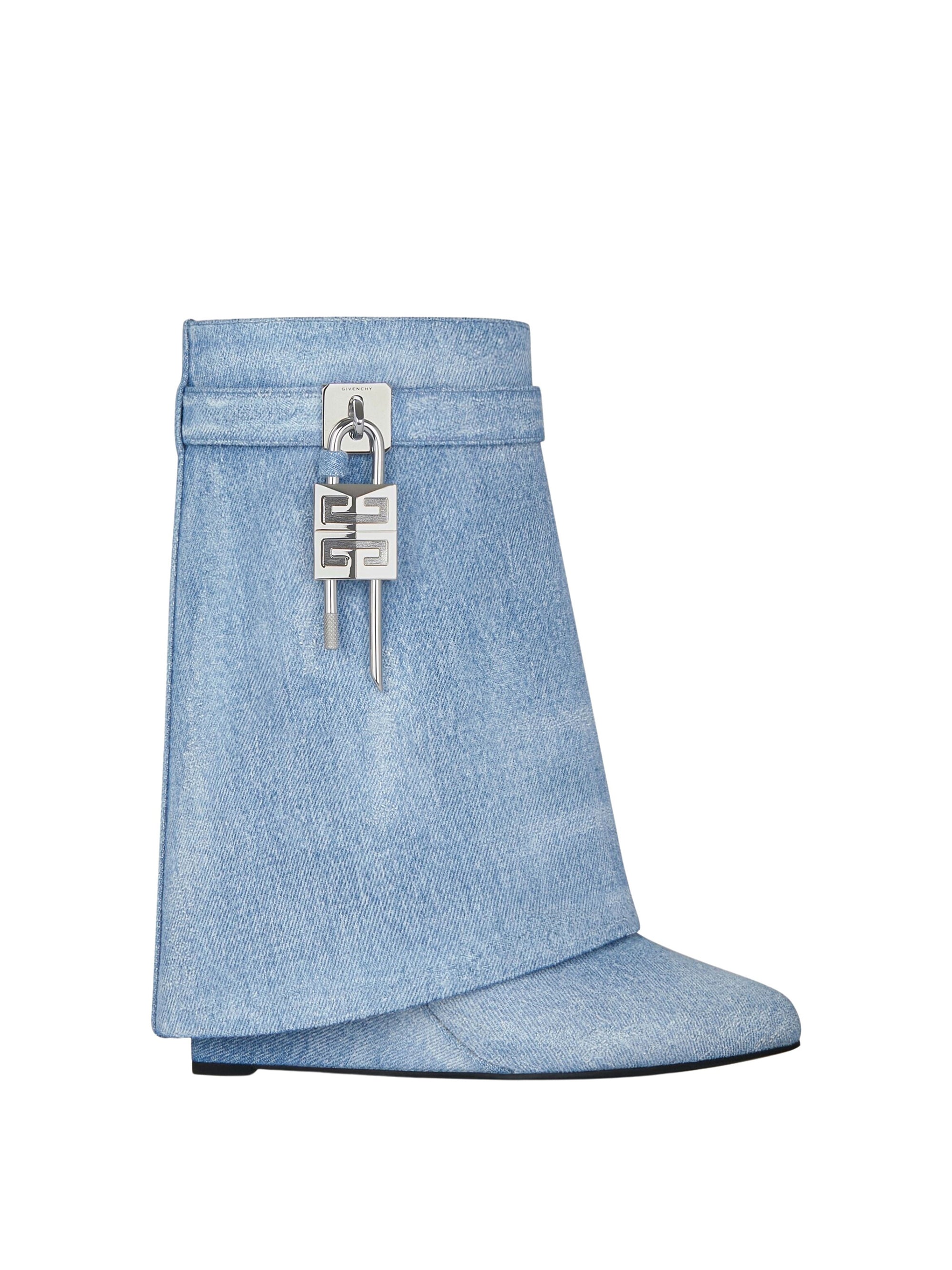 Bottines Shark Locken cuir - Medium Blue