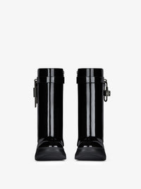 PATENT LEATHER/RUTHENIUM PADLOCKS