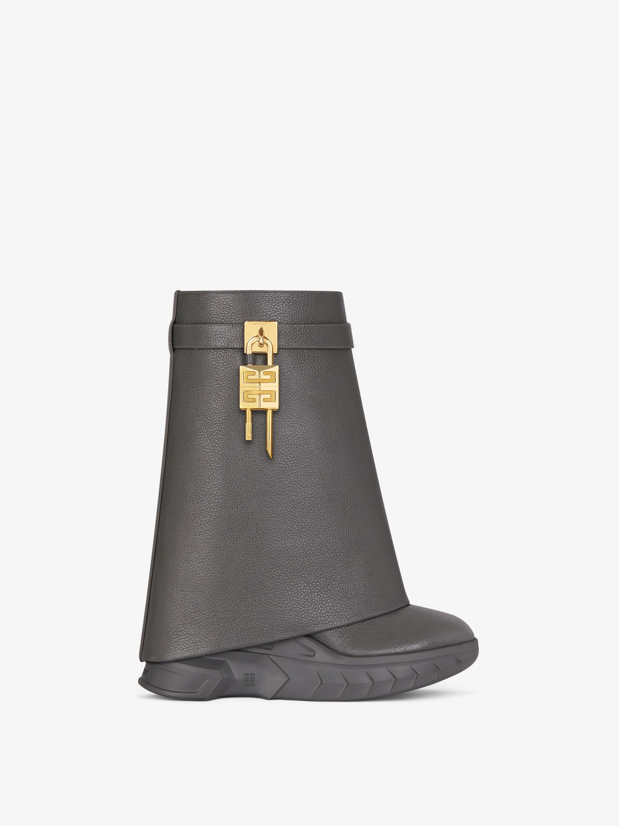GRAINED LEATHER/GOLDEN PADLOCKS