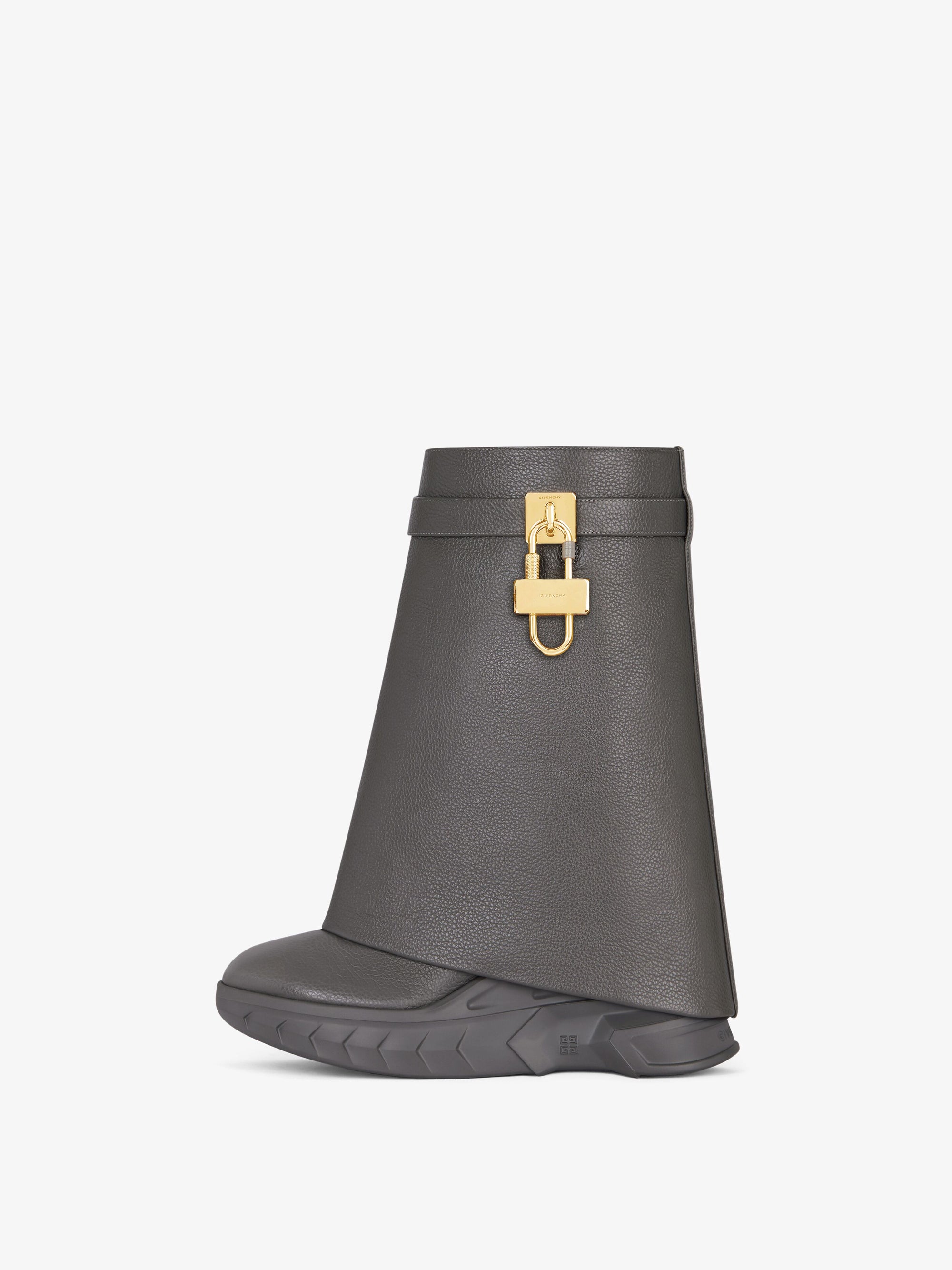 GRAINED LEATHER/GOLDEN PADLOCKS